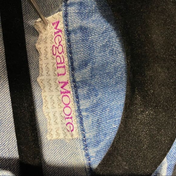 Vintage Megan Moore Studded Fashion Jean Jacket - Picture 2 of 8